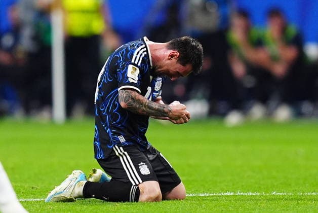 England v Argentina - FIFA World Cup, WM, Weltmeisterschaft, Fussball 2026 - Semi Finals ATLANTA, GEORGIA - JULY 15: Lionel Messi of Argentina celebrates after winning the 2026 FIFA World Cup semifinal match between England and Argentina at Atlanta Stadium in Atlanta, Georgia, United States, on July 15, 2026. Evrim Aydin Anadolu Georgia United States. Editorial use only. Please get in touch for any other usage.  Copyright: x2026xAnadoluxEvrimxAydinx