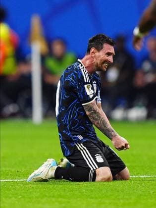 England v Argentina - FIFA World Cup, WM, Weltmeisterschaft, Fussball 2026 - Semi Finals ATLANTA, GEORGIA - JULY 15: Lionel Messi of Argentina celebrates after winning the 2026 FIFA World Cup semifinal match between England and Argentina at Atlanta Stadium in Atlanta, Georgia, United States, on July 15, 2026. Evrim Aydin Anadolu Georgia United States. Editorial use only. Please get in touch for any other usage.  Copyright: x2026xAnadoluxEvrimxAydinx