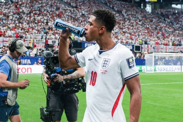 RECORD DATE NOT STATED FIFA World Cup, WM, Weltmeisterschaft, Fussball 2026 - Semifinal - England v Argentina Jude Bellingham player of England during the FIFA World Cup semifinal match between England and Argentina, at Atlanta Stadium, in Georgia, United States, on Wednesday, July 15, 2026.(Foto: Vanessa Carvalho Brazil Photo Press IMAGO) Sports Copyright: xVanessaxCarvalhox