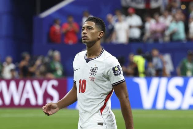 RECORD DATE NOT STATED Argentina and England duel for a spot in the 2026 World Cup final. Atlanta (USA), 07 15 2026 Football World Cup 2026 Argentina vs England Jude Bellingham in a match between Argentina and England face off in the semi-final of the FIFA World Cup, WM, Weltmeisterschaft, Fussball 2026, at Atlanta Stadium, in Atlanta, this Wednesday (15) of July 2026.(Foto: Pedro Paulo Diaz Thenews2 imago images) SPO  Copyright: xPedroxPauloxDiazx
