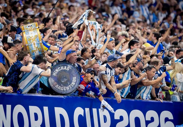 Atlanta, USA 15th Jul 2026. ARG Fans England - Argentina World Cup England - Argentinien 15.07.2026 *** Atlanta, USA, July 15, 2026 ARG Fans England Argentina World Cup England Argentina July 15, 2026