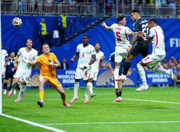 260716 -- ATLANTA, July 16, 2026 -- Lautaro Martinez 2nd R of Argentina shoots and scores during the semifinal match between Argentina and England at the 2026 FIFA World Cup, WM, Weltmeisterschaft, Fussball at Atlanta Stadium in Atlanta, the United States, July 15, 2026. SPU.S.-ATLANTA-FOOTBALL-FIFA WORLD CUP-SEMIFINAL-ARG VS ENG JiaxHaocheng  (SP)U.S.-ATLANTA-FOOTBALL-FIFA WORLD CUP-SEMIFINAL-ARG VS ENG IMAGO JiaxHaocheng  imago images 0861758389