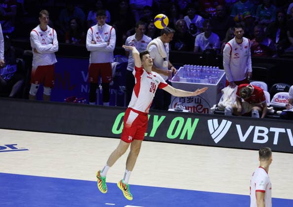SIATKOWKA LIGA NARODOW SE ON 2026 15.07.2026 POLSKA v BULGARIA --- POLAND v BULGARIA N Z SZYMON JAKUBISZAK W MECZU POLSKA - BULGARIA 3:0 W RYWALIZACJI LIGI NARODOW W CHICAGO MARCIN CHOLEWINSKI NEWSPIX.PL VOLLEYBALL NATIONS LEAGUE 2026 15072026 SZYMON JAKUBISZAK DURING THE MATCH POLAND - BULGARIA 3:0 IN VOLLEYBALL NATIONS LEAGUE NEWSPIX.PL --- newspix.pl 