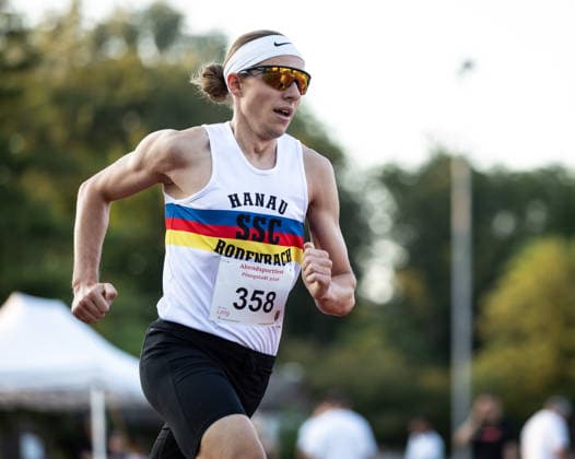 Abendsportfest Pfungstadt; Pfungstadt, 15.07.2026 Sebastian Hauf (GER SSC Hanau-Rodenbach) unterwegs im 800m-Lauf; Abendsportfest Pfungstadt am 15.07.2026 im TSV-Stadion in Pfungstadt (Hessen). *** Pfungstadt Evening Sports Meet, Pfungstadt, July 15, 2026: Sebastian Hauf (GER, SSC Hanau Rodenbach) competing in the 800-meter race at the Pfungstadt Evening Sports Meet on July 15, 2026, at the TSV Stadium in Pfungstadt, Hesse Copyright: xBEAUTIFULxSPORTS R.xSchmittx