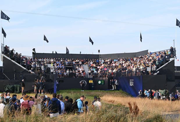 Thomas Detry (GER) hits the second shot of the Open on the 1st Tee 154th Open Golf Championships, Royal Birkdale, Southport, UK - 16 Jul 2026Southport Royal Birkdale United Kingdom  Copyright: xGreigxCowie Shutterstockx 16988293l