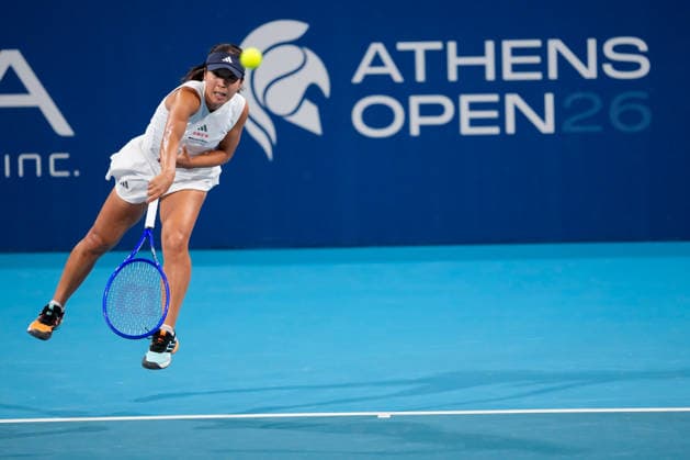 Vanda Pharmaceuticals Athens Open - Day 3 Mai Hontama of Japan competes against Alycia Parks of the United States during their Round of 16 match at the 2026 Vanda Pharmaceuticals Athens Open Women s tennis tournament at the Athens Olympic Tennis Centre in Athens, Greece, on July 15, 2026. Athens Athens Greece  Copyright: xOwenxHammondx originalFilename:hammond-2026vand260715_nproS.jpg