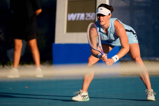 Vanda Pharmaceuticals Athens Open - Day 3 Alexandra Osborne of Australia and her playing partner Carmen Corley of the United States compete during their Round of 16 doubles match against Maia Lumsden of Great Britain and Qianhui Tang of China at the 2026 Vanda Pharmaceuticals Athens Open Women s tennis tournament at the Athens Olympic Tennis Centre in Athens, Greece, on July 15, 2026. Athens Athens Greece  Copyright: xOwenxHammondx originalFilename:hammond-2026vand260715_npUr0.jpg