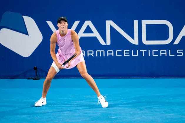 Vanda Pharmaceuticals Athens Open - Day 3 Lilli Tagger of Austria plays during her Round of 16 match against fifth seed Sara Bejlek of the Czech Republic at the 2026 Vanda Pharmaceuticals Athens Open Women s tennis tournament at the Athens Olympic Tennis Centre in Athens, Greece, on July 15, 2026. Athens Athens Greece  Copyright: xOwenxHammondx originalFilename:hammond-2026vand260715_npT8J.jpg