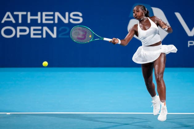 Vanda Pharmaceuticals Athens Open - Day 3 Alycia Parks of the United States competes against Mai Hontama of Japan during their round of 16 match at the 2026 Vanda Pharmaceuticals Athens Open Women s tennis tournament at the Athens Olympic Tennis Centre in Athens, Greece, on July 15, 2026. Athens Athens Greece  Copyright: xOwenxHammondx originalFilename:hammond-2026vand260715_npgzd.jpg