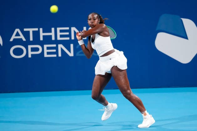 Vanda Pharmaceuticals Athens Open - Day 3 Alycia Parks of the United States competes against Mai Hontama of Japan during their round of 16 match at the 2026 Vanda Pharmaceuticals Athens Open Women s tennis tournament at the Athens Olympic Tennis Centre in Athens, Greece, on July 15, 2026. Athens Athens Greece  Copyright: xOwenxHammondx originalFilename:hammond-2026vand260715_npRfp.jpg
