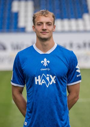15.07.2026, xfux, Fussball 2.Bundesliga, SV Darmstadt 98 Fototermin Saison 2026 2027 - Porträttermin 2026 2027, v.l. Yannik Lührs Luehrs (SV Darmstadt 98) Darmstadt *** July 15, 2026, xfux, Soccer, 2. Bundesliga, SV Darmstadt 98 Photo Shoot for the 2026–2027 Season, Portrait Session for the 2026–2027 Season, from left: Yannik Lührs, Luehrs, SV Darmstadt 98, Darmstadt