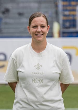 15.07.2026, xfux, Fussball 2.Bundesliga, SV Darmstadt 98 Fototermin Saison 2026 2027 - Porträttermin 2026 2027, v.l. Physiotherapeutin Katrin Herbig (SV Darmstadt 98) Darmstadt *** July 15, 2026, xfux, Soccer, 2. Bundesliga, SV Darmstadt 98 Photo Shoot for the 2026–2027 Season, Portrait Session for the 2026–2027 Season, from left: Physical Therapist Katrin Herbig, SV Darmstadt 98, Darmstadt