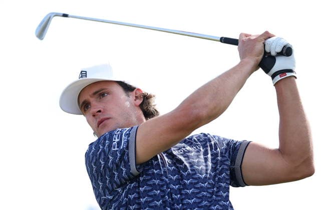 154th Open Golf Championships - Round 1 James Nicholas of the USA tees off during Round 1 at the British Open Golf Championships at Royal Birkdale in Southport, Britain, 16 July 2026. SOUTHPORT United Kingdom  Copyright: xADAMxVAUGHANx