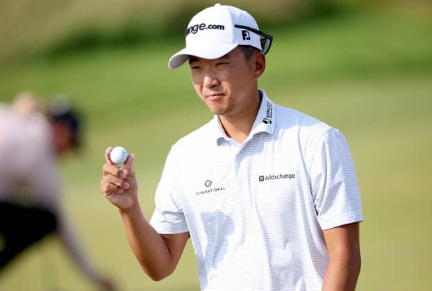 154th Open Golf Championships - Round 1 Michael Kim of the USA reacts after a putt during Round 1 at the British Open Golf Championships at Royal Birkdale in Southport, Britain, 16 July 2026. SOUTHPORT United Kingdom  Copyright: xADAMxVAUGHANx