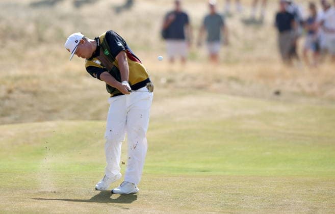 154th Open Golf Championships - Round 1 Sungjae Im of South Korea hits a shot on the 10th hole during Round 1 at the British Open Golf Championships at Royal Birkdale in Southport, Britain, 16 July 2026. SOUTHPORT United Kingdom  Copyright: xADAMxVAUGHANx