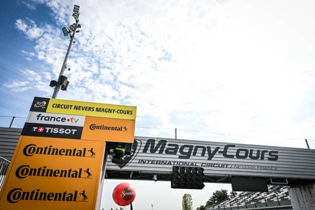 The starting area in Circuit Magny Court pictured before the start of stage 12 of the 2026 Tour de France cycling race, a stage of 181km from Nevers Magny-Cours to Chalon-sur-Saone, on Thursday 16 July 2026. The 113th edition of the Tour de France starts on Saturday 4 July in Barcelona, Spain, and will finish in Paris, France on the 26th of July. DAVIDxPINTENS  x181245424x