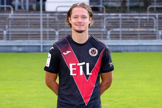 Tobias Eisenhuth; FC Viktoria Köln 1904 e.V.; 3.Liga, Porträttermin 2026 2027 am 16.07.2026 im Sportpark Höhenberg Nordrhein-Westfalen Deutschland *** Tobias Eisenhuth, FC Viktoria Köln 1904 e.V., 3. Liga, photo shoot for the 2026–2027 season on July 16, 2026, at Sportpark Höhenberg, North Rhine-Westphalia, Germany