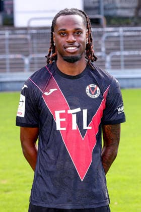 Yannick Tonye; FC Viktoria Köln 1904 e.V.; 3.Liga, Porträttermin 2026 2027 am 16.07.2026 im Sportpark Höhenberg Nordrhein-Westfalen Deutschland *** Yannick Tonye, FC Viktoria Köln 1904 e.V., 3. Liga; profile session for the 2026–2027 season on July 16, 2026, at Sportpark Höhenberg, North Rhine-Westphalia, Germany