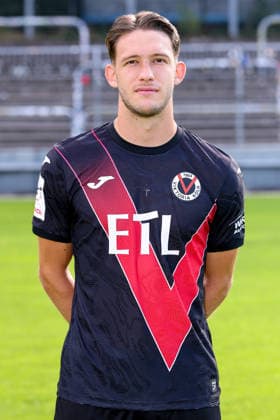 Pascal Fallmann; FC Viktoria Köln 1904 e.V.; 3.Liga, Porträttermin 2026 2027 am 16.07.2026 im Sportpark Höhenberg Nordrhein-Westfalen Deutschland *** Pascal Fallmann, FC Viktoria Köln 1904 e.V., 3. Liga, photo shoot for the 2026–2027 season on July 16, 2026, at Sportpark Höhenberg, North Rhine-Westphalia, Germany