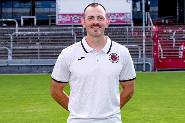 Co-Trainer Kristopher Fetz; FC Viktoria Köln 1904 e.V.; 3.Liga, Porträttermin 2026 2027 am 16.07.2026 im Sportpark Höhenberg Nordrhein-Westfalen Deutschland *** Assistant Coach Kristopher Fetz, FC Viktoria Köln 1904 e.V., 3. Liga; profile interview for the 2026–2027 season on July 16, 2026, at Sportpark Höhenberg, North Rhine-Westphalia, Germany