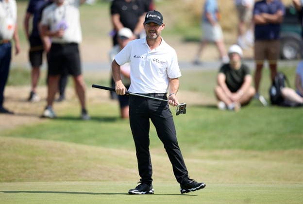 154th Open Golf Championships - Round 1 Brian Harman of the USA looks on after playing a putt on the 3rd hole during Round 1 at the British Open Golf Championships at Royal Birkdale in Southport, Britain, 16 July 2026 SOUTHPORT United Kingdom  Copyright: xADAMxVAUGHANx