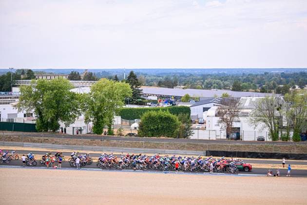 Tour de France 2026 Stage 12 CHALON-SUR-SAONE, FRANCE - JULY 16 : Illustration picture of the start of the race during stage 12 of the 113rd edition of Tour de France an UCI World Tour 2.UWT cycling road race stage for Men Elite of 181 km with start in Circuit Nevers Magny-Cours and finish in Chalon-sur-Saone on July 16, 2026 in Chalon-sur-Saone, France, 16 07 2026 Chalon-sur-Saone France  Copyright: xTomasxSiskx