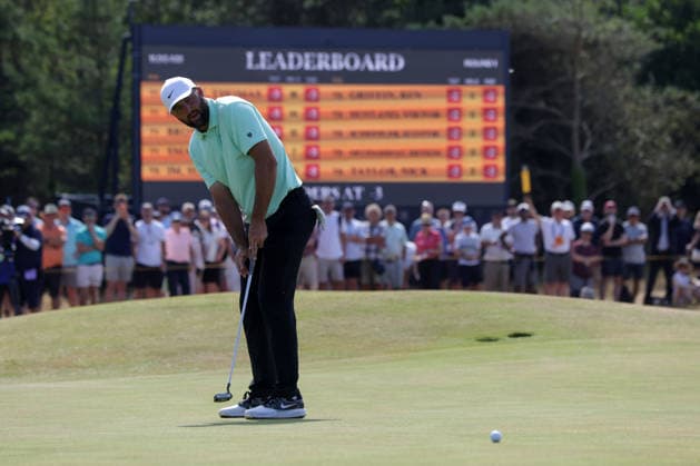 RECORD DATE NOT STATED 16th July 2026; Royal Birkdale Golf Club, Southport, Merseyside, England; The Open Championship, Round One; Scottie Scheffler (USA) putting for birdie on the 4th green DavidxBlunsden