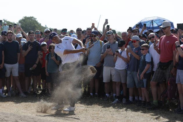 RECORD DATE NOT STATED 16th July 2026; Royal Birkdale Golf Club, Southport, Merseyside, England; The Open Championship, Round One; Jordan Speith (USA) plays from the rough at the 2nd hole DavidxBlunsden