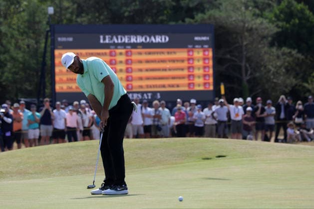 RECORD DATE NOT STATED 16th July 2026; Royal Birkdale Golf Club, Southport, Merseyside, England; The Open Championship, Round One; Scottie Scheffler (USA) putting for birdie on the 4th green DavidxBlunsden