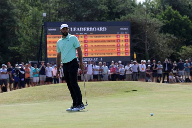 RECORD DATE NOT STATED 16th July 2026; Royal Birkdale Golf Club, Southport, Merseyside, England; The Open Championship, Round One; Scottie Scheffler (USA) putting for birdie on the 4th green DavidxBlunsden