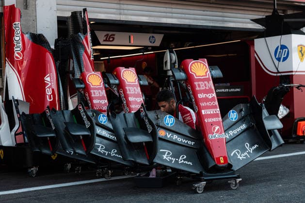 Formula 1 Moët & Chandon Belgian Grand Prix 2026 Dan Schiumarini OVERTAKE MAXPPP - Spa 16 07 2026 Scuderia Ferrari HP Garage at the Formula 1 Moët & Chandon Belgian Grand Prix 2026, the 10th round of the 2026 FIA Formula 1 World Championship, WM, Weltmeisterschaft at the Circuit de Spa-Francorchamps in Spa, Belgium, from 16 to 19 July 2026 Spa Belgium  Copyright: xOVERTAKE MAXPPPxDanxSchiumarinix OVT202607161947 OVT202607161947