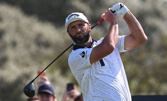 Jon Rahm (ESP) on the 2nd Tee 154th Open Golf Championships, Royal Birkdale, Southport, UK - 16 Jul 2026Southport Royal Birkdale United Kingdom  Copyright: xGreigxCowie Shutterstockx 16988293cq