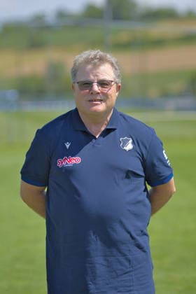 Willi Heinlein (Betreuer); TSG Hoffenheim II; 3.Liga, Portraittermin 2026 2027 Zuzenhausen *** Willi Heinlein, Coach of TSG Hoffenheim II (3. Liga), Photo Shoot 2026–2027, Zuzenhausen Copyright: xEibner-Pressefoto JoergxHirschx EP_JHH