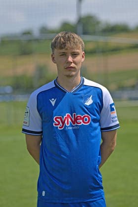 Tim Mueller; TSG Hoffenheim II; 3.Liga, Portraittermin 2026 2027 Zuzenhausen *** Tim Mueller, TSG Hoffenheim II, 3. Liga, Photo Shoot 2026–2027, Zuzenhausen Copyright: xEibner-Pressefoto JoergxHirschx EP_JHH
