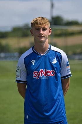 Oskar Hencke; TSG Hoffenheim II; 3.Liga, Portraittermin 2026 2027 Zuzenhausen *** Oskar Hencke, TSG Hoffenheim II, 3. Liga, Photo Shoot 2026–2027, Zuzenhausen Copyright: xEibner-Pressefoto JoergxHirschx EP_JHH
