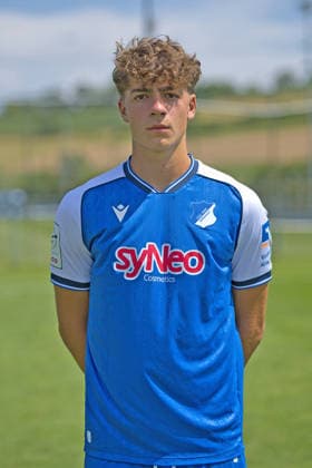 Maximillian Theuer; TSG Hoffenheim II; 3.Liga, Portraittermin 2026 2027 Zuzenhausen *** Maximillian Theuer, TSG Hoffenheim II, 3. Liga, Photo Shoot 2026–2027, Zuzenhausen Copyright: xEibner-Pressefoto JoergxHirschx EP_JHH