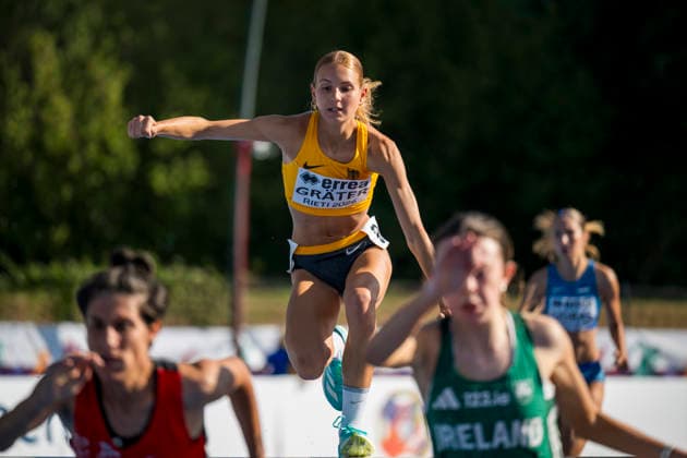 Franziska GRAETER (Germany, TSG Schwaebisch Hall, 2.000m Hindernis) ITA, European Athletics U18 Championships, Athletics, 16.07.2026, ITA, European Athletics U18 Championships, Athletics, 16.07.2026, Rieti *** Franziska GRAETER, Germany, TSG Schwäbisch Hall, 2,000m Steepchase, ITA, European Athletics U18 Championships, Athletics, July 16, 2026, ITA, European Athletics U18 Championships, Athletics, July 16, 2026, Rieti Copyright: xEibnerxPressefoto JanxPapenfussx EP_JPS