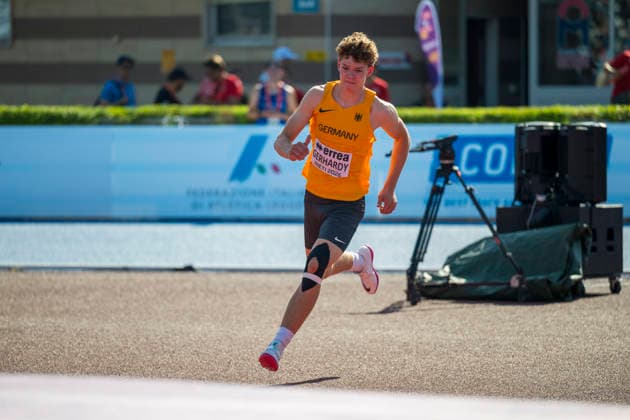 Jannik GERHARDY (Germany, Troisdorfer LG, Hochsprung) ITA, European Athletics U18 Championships, Athletics, 16.07.2026, ITA, European Athletics U18 Championships, Athletics, 16.07.2026, Rieti *** Jannik GERHARDY, Germany, Troisdorf Athletics Club, High Jump, ITA, European Athletics U18 Championships, Athletics, July 16, 2026, ITA, European Athletics U18 Championships, Athletics, July 16, 2026, Rieti Copyright: xEibnerxPressefoto JanxPapenfussx EP_JPS
