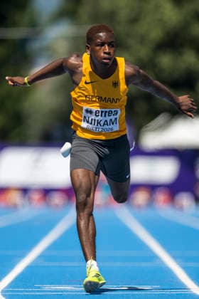 Sidwell NJIKAM (Germany, ABC Ludwigshafen, 100m) ITA, European Athletics U18 Championships, Athletics, 16.07.2026, ITA, European Athletics U18 Championships, Athletics, 16.07.2026, Rieti *** Sidwell NJIKAM Germany, ABC Ludwigshafen, 100m ITA, European Athletics U18 Championships, Track and Field, July 16, 2026, ITA, European Athletics U18 Championships, Track and Field, July 16, 2026, Rieti Copyright: xEibnerxPressefoto JanxPapenfussx EP_JPS
