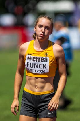 Svea FUNCK (Germany, TV Jahn Walsrode, 7-Kampf) ITA, European Athletics U18 Championships, Athletics, 16.07.2026, ITA, European Athletics U18 Championships, Athletics, 16.07.2026, Rieti *** Svea FUNCK Germany, TV Jahn Walsrode, Heptathlon ITA, European Athletics U18 Championships, Track and Field, July 16, 2026, ITA, European Athletics U18 Championships, Track and Field, July 16, 2026, Rieti Copyright: xEibnerxPressefoto JanxPapenfussx EP_JPS