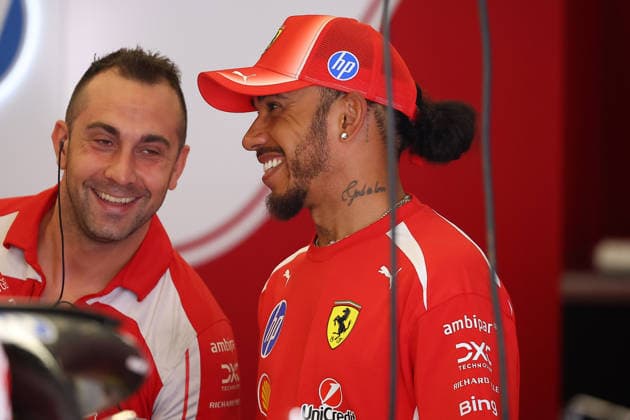 Belgian Grand Prix Lewis Hamilton of Scuderia Ferrari HP in the garage during previews ahead of the F1 Grand Prix of Belgium at Spa-Francorchamps on July 16, 2026 in Stavelot, Belgium. Stavelot Spa-Francorchamps Belgium Copyright: xBasilex