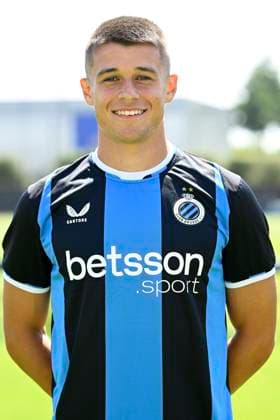 Club Brugge photo shoot 2026 - 2027 WESTKAPELLE, BELGIUM - JULY 16 : Tresoldi Nicolo forward of Club Brugge pictured during the team photo shoot of Club Brugge prior the Jupiler Pro league football season 2026 - 2027 at the Alheembouw Base camp on July 16, 2026 in Westkapelle, Belgium , 16 07 2026 Westkapelle Belgium  Copyright: xNicoxVereeckenx