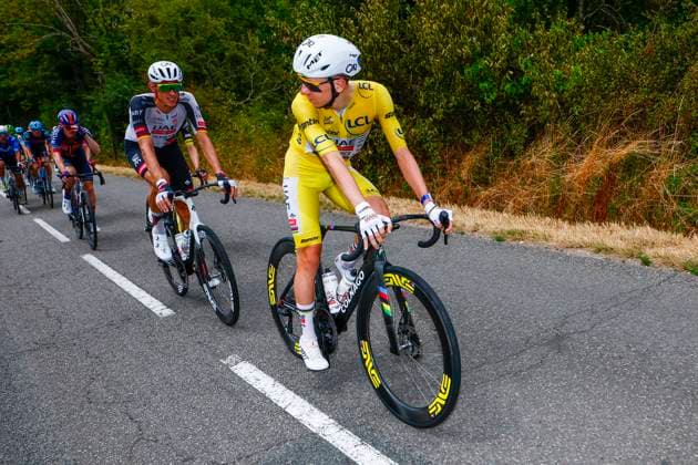 Tour de France 2026 Stage 12 CHALON-SUR-SAONE, FRANCE - JULY 16 : Pogacar Tadej (SLO) of UAE Team Emirates XRG in action during stage 12 of the 113rd edition of Tour de France an UCI World Tour 2.UWT cycling road race stage for Men Elite of 181 km with start in Circuit Nevers Magny-Cours and finish in Chalon-sur-Saone on July 16, 2026 in Chalon-sur-Saone, France, 16 07 2026 Chalon-sur-Saone France  Copyright: xLucaxBettinix