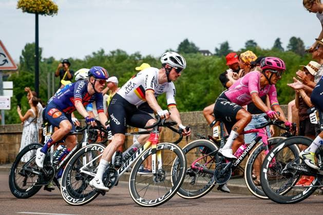 German Felix Engelhardt of Team Jayco AlUla pictured in action during the stage 12 of the 2026 Tour de France cycling race, a stage of 181km from Nevers Magny-Cours to Chalon-sur-Saone, on Thursday 16 July 2026. The 113th edition of the Tour de France starts on Saturday 4 July in Barcelona, Spain, and will finish in Paris, France on the 26th of July. POOLxLUCAxBETTINI  x181257595x