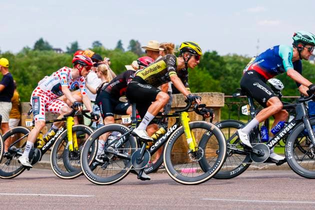 Tour de France 2026 Stage 12 CHALON-SUR-SAONE, FRANCE - JULY 16 : Piganzoli Davide (ITA) of Team Visma Lease a Bike in action during stage 12 of the 113rd edition of Tour de France an UCI World Tour 2.UWT cycling road race stage for Men Elite of 181 km with start in Circuit Nevers Magny-Cours and finish in Chalon-sur-Saone on July 16, 2026 in Chalon-sur-Saone, France, 16 07 2026 Chalon-sur-Saone France  Copyright: xLucaxBettinix