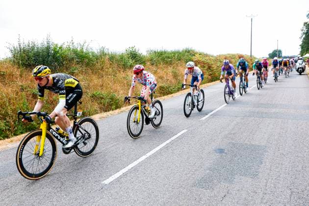 Tour de France 2026 Stage 12 CHALON-SUR-SAONE, FRANCE - JULY 16 : Vingegaard Jonas (DEN) of Team Visma Lease a Bike in action during stage 12 of the 113rd edition of Tour de France an UCI World Tour 2.UWT cycling road race stage for Men Elite of 181 km with start in Circuit Nevers Magny-Cours and finish in Chalon-sur-Saone on July 16, 2026 in Chalon-sur-Saone, France, 16 07 2026 Chalon-sur-Saone France  Copyright: xLucaxBettinix