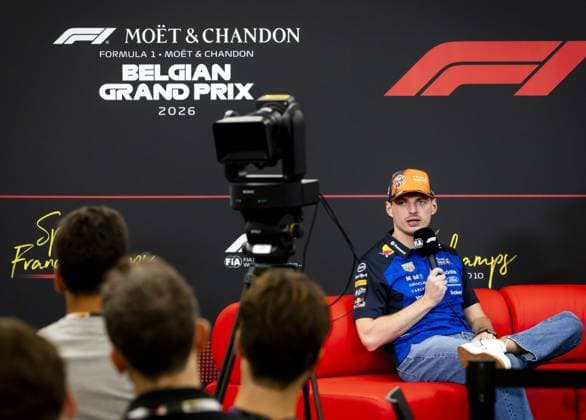 SPA - Max Verstappen (Red Bull Racing) during a press conference, PK, Pressekonferenz at the Spa-Francorchamps circuit ahead of the Belgian Grand Prix. SEM VAN DER WAL ANP xVIxANPxSportx xxANPxIVx 563650720 originalFilename: 563650720.jpg
