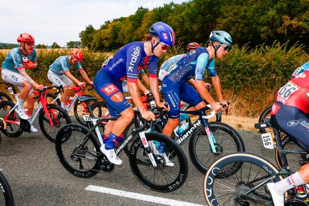 Tour de France 2026 Stage 12 CHALON-SUR-SAONE, FRANCE - JULY 16 : Markl Niklas (GER) of Team Picnic PostNL in action during stage 12 of the 113rd edition of Tour de France an UCI World Tour 2.UWT cycling road race stage for Men Elite of 181 km with start in Circuit Nevers Magny-Cours and finish in Chalon-sur-Saone on July 16, 2026 in Chalon-sur-Saone, France, 16 07 2026 Chalon-sur-Saone France  Copyright: xLucaxBettinix