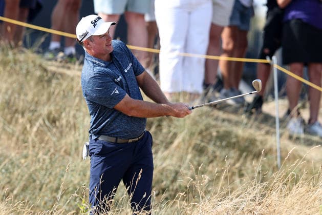 RECORD DATE NOT STATED 16Th July 2026; Royal Birkdale Golf Club, Southport, Merseyside, England; The Open Championship, Round One; Ryan Fox (NZ) plays from the rough at the 10th hole DavidxBlunsden