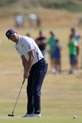 RECORD DATE NOT STATED 16Th July 2026; Royal Birkdale Golf Club, Southport, Merseyside, England; The Open Championship, Round One; Jordan Speith (USA) putts for a birdie at the 3rd green DavidxBlunsden